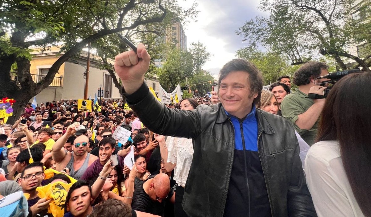 Javier Milei, presidente electo de Argentina