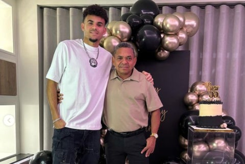 Luis Díaz y su papá