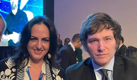 María Fernanda Cabal y Javier Milei