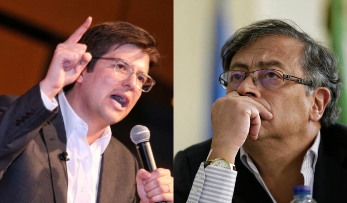 Miguel Uribe y Gustavo Petro