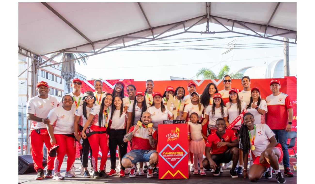Delegación deportiva en Cali