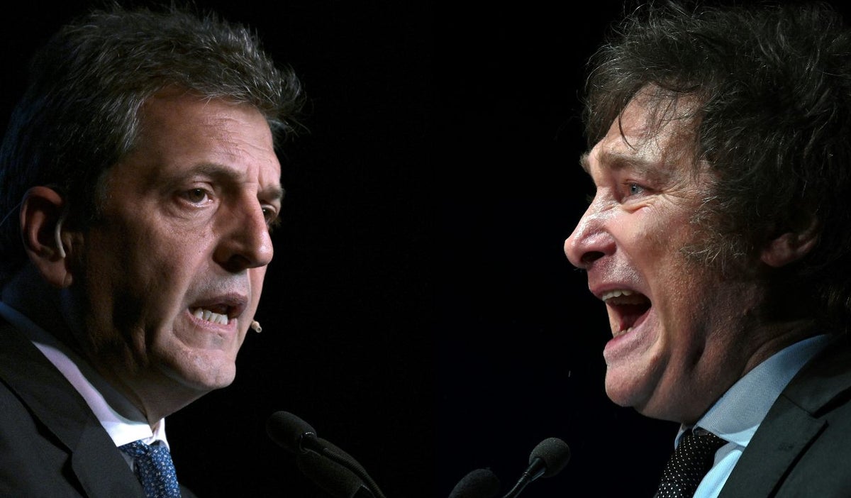Sergio Massa y Javier Milei
