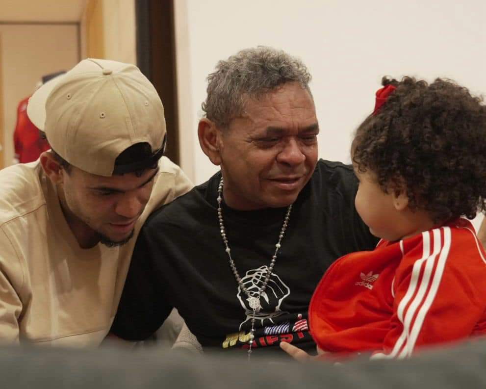 Luis Díaz y su papá