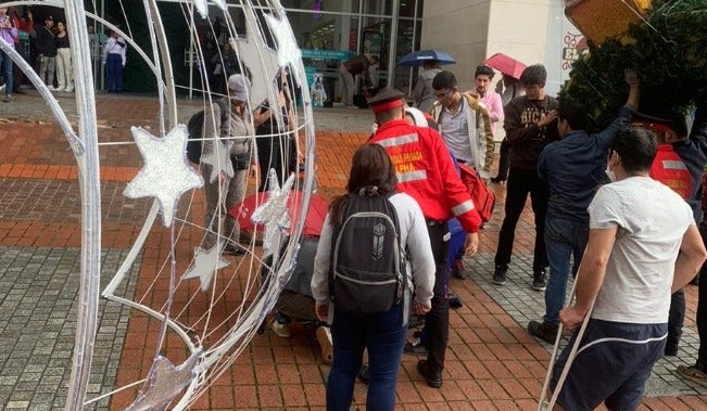 Accidente centro comercial San Rafael