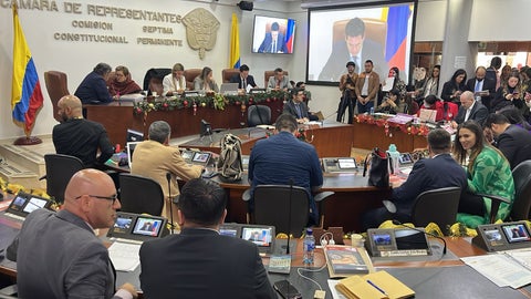 Trámite de la reforma laboral en la Comisión Séptima de la Cámara.