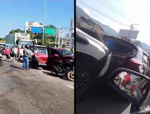 Una imprudencia habría originado el accidente múltiple.