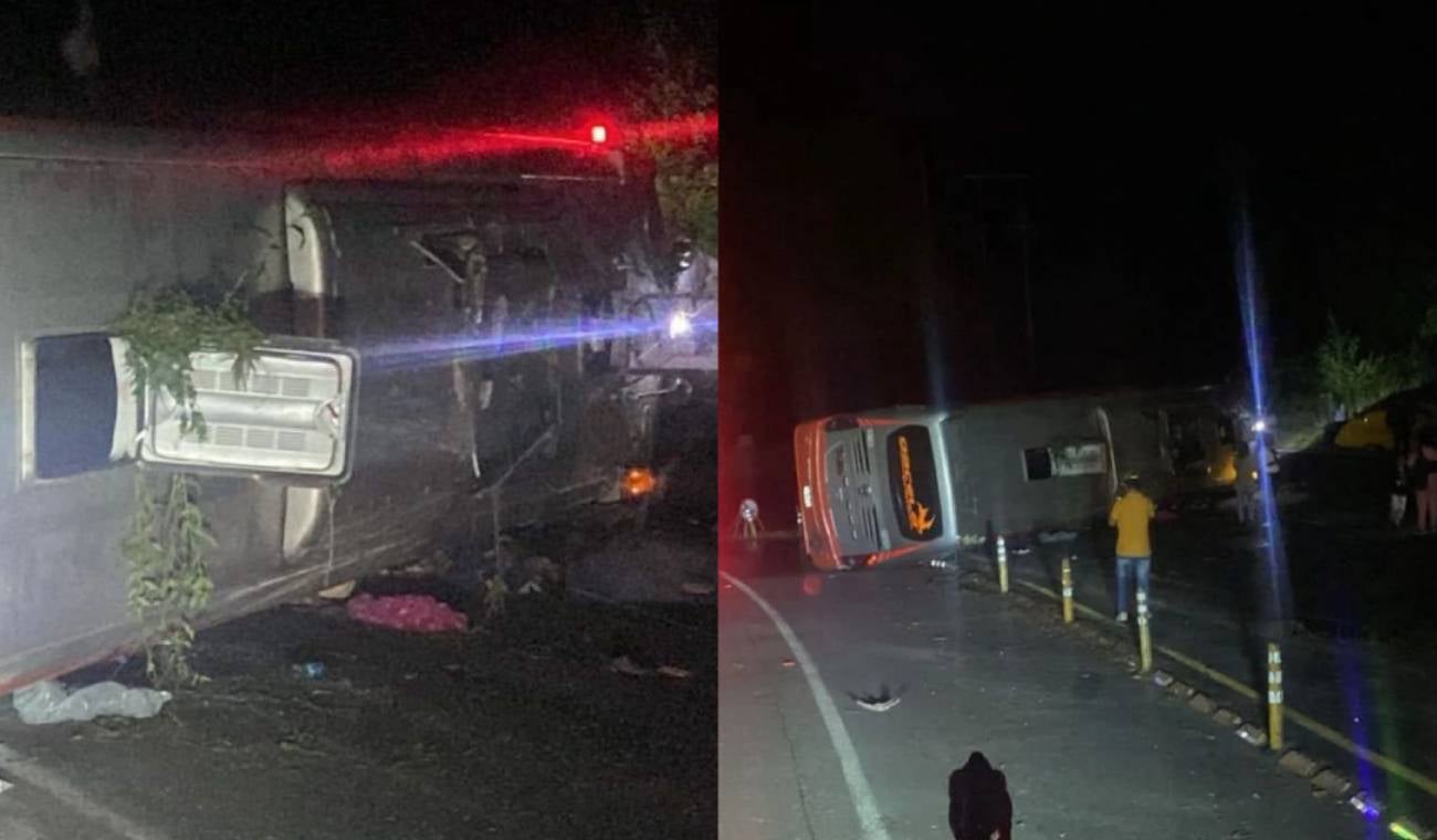 Accidente vía a La Línea