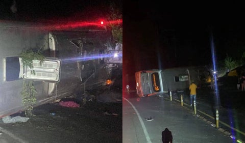 Accidente vía a La Línea