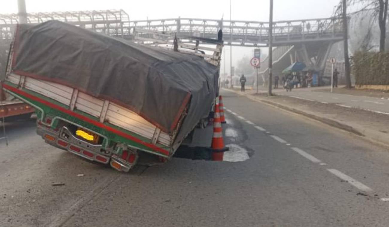 Accidente en la Autopista Norte