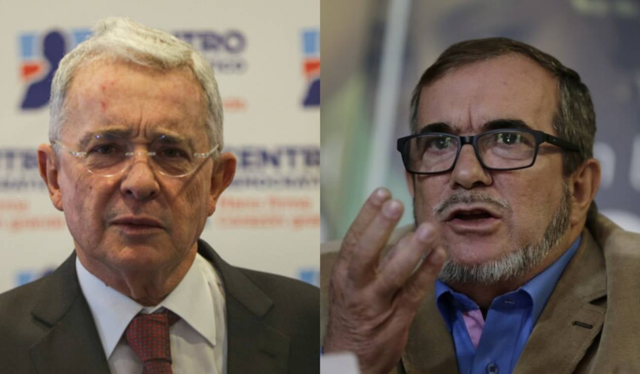 Álvaro Uribe y Rodrigo Londoño
