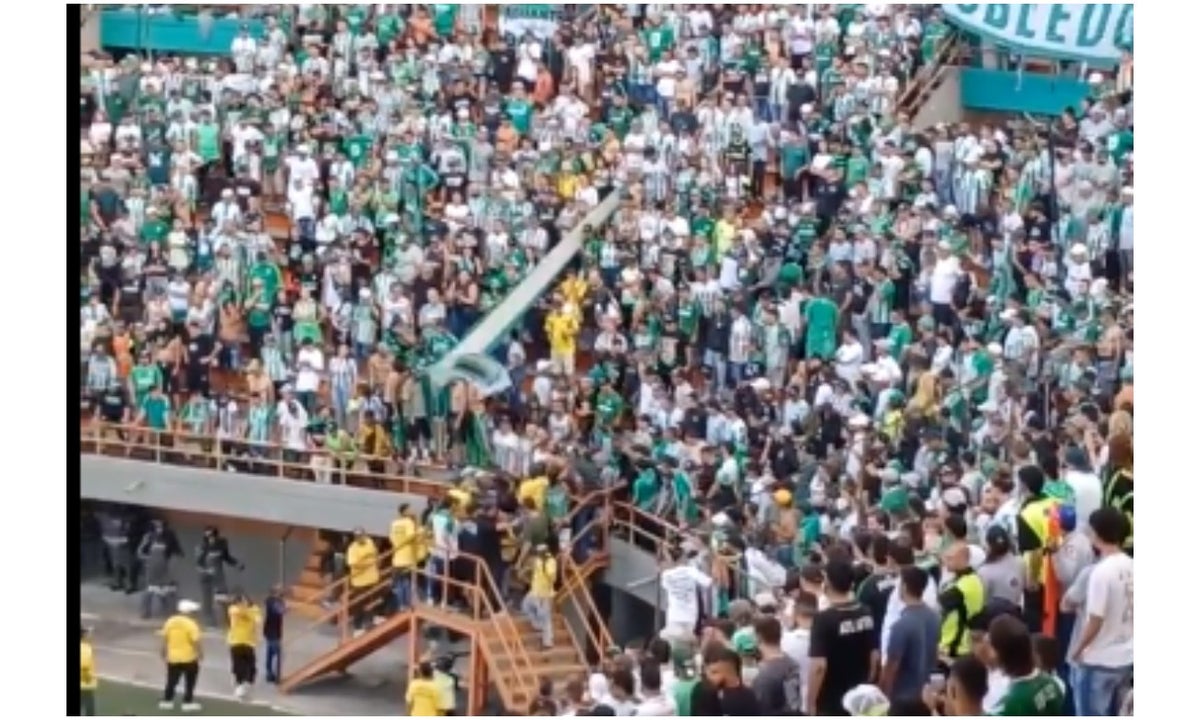 clásico paisa terminó en disturbios de hinchada de Nacional