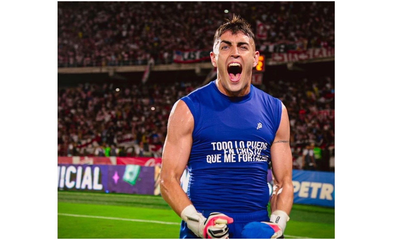 Santiago Mele, arquero del Junior