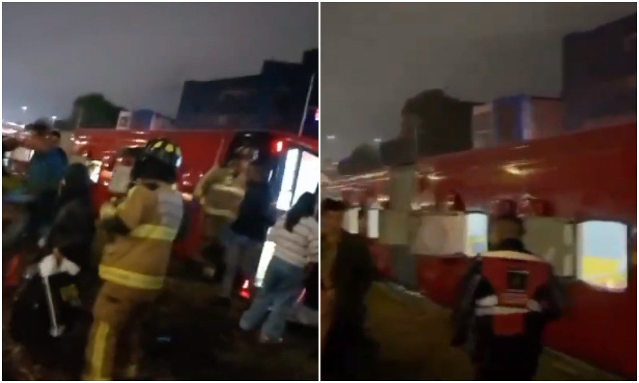 Videos bus de Transmilenio volcado