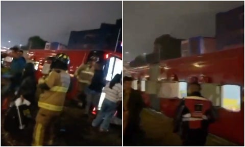 Videos bus de Transmilenio volcado