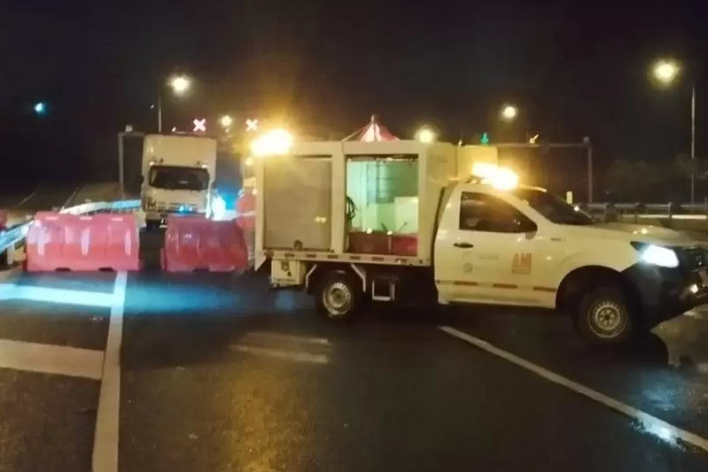 Cierre Peaje Pipiral por supuesto artefacto explosivo