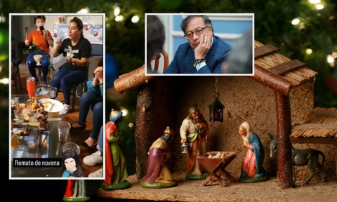 Familia hace Novena cantando "Fuera Petro" en vez de gozos