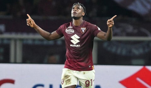 Duván Zapata en el Torino