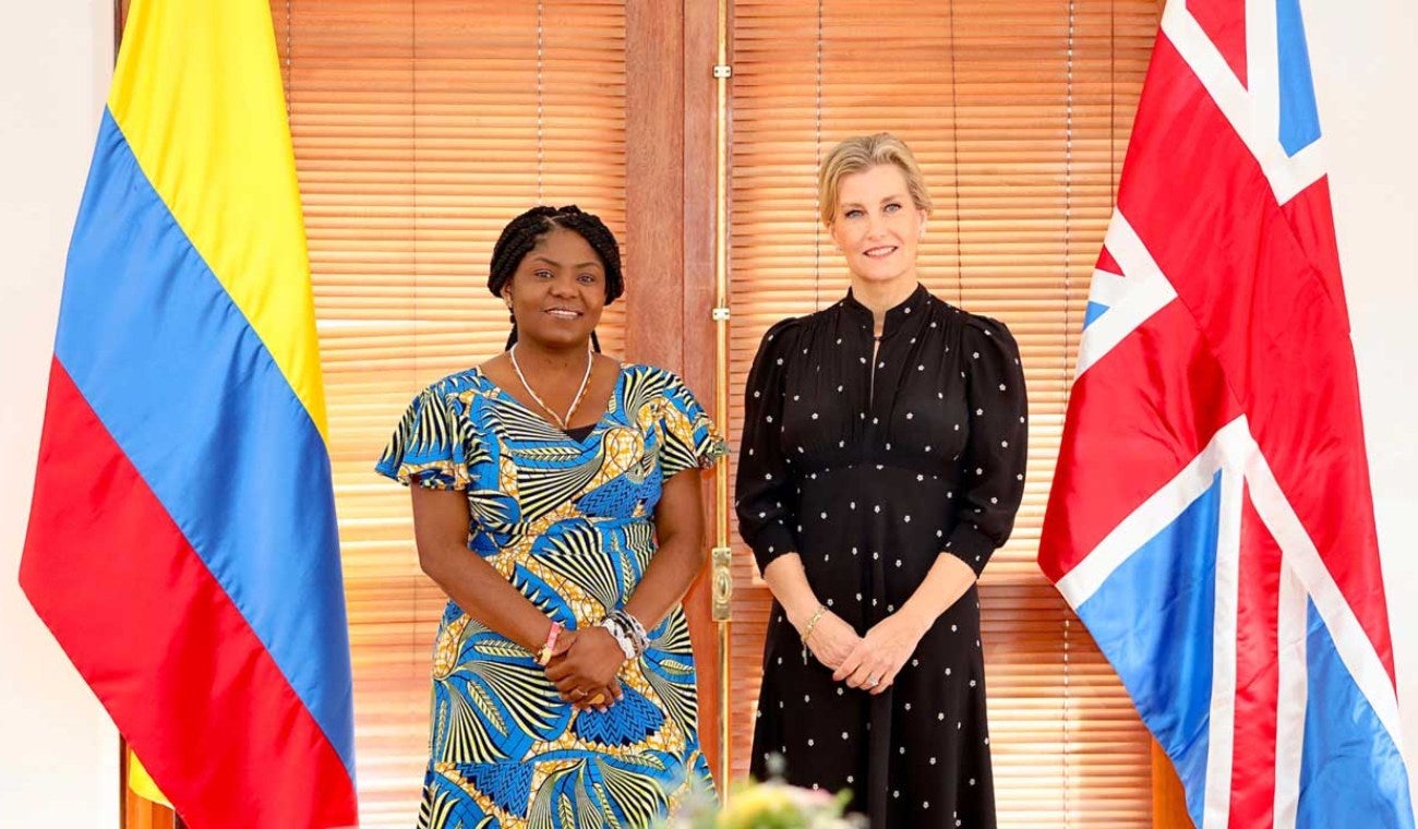 Francia Márquez y la duquesa de Edimburgo