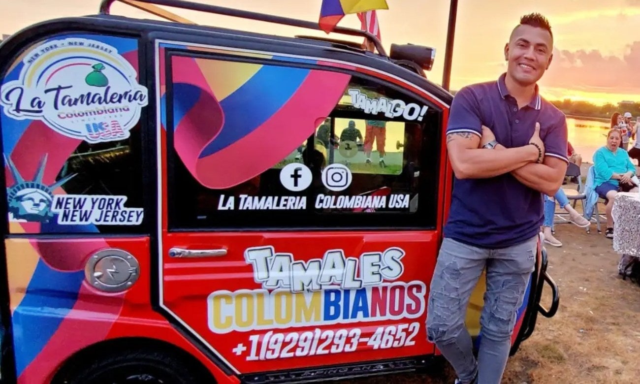 Alejandro Martín, colombiano que vende tamales en Estados Unidos