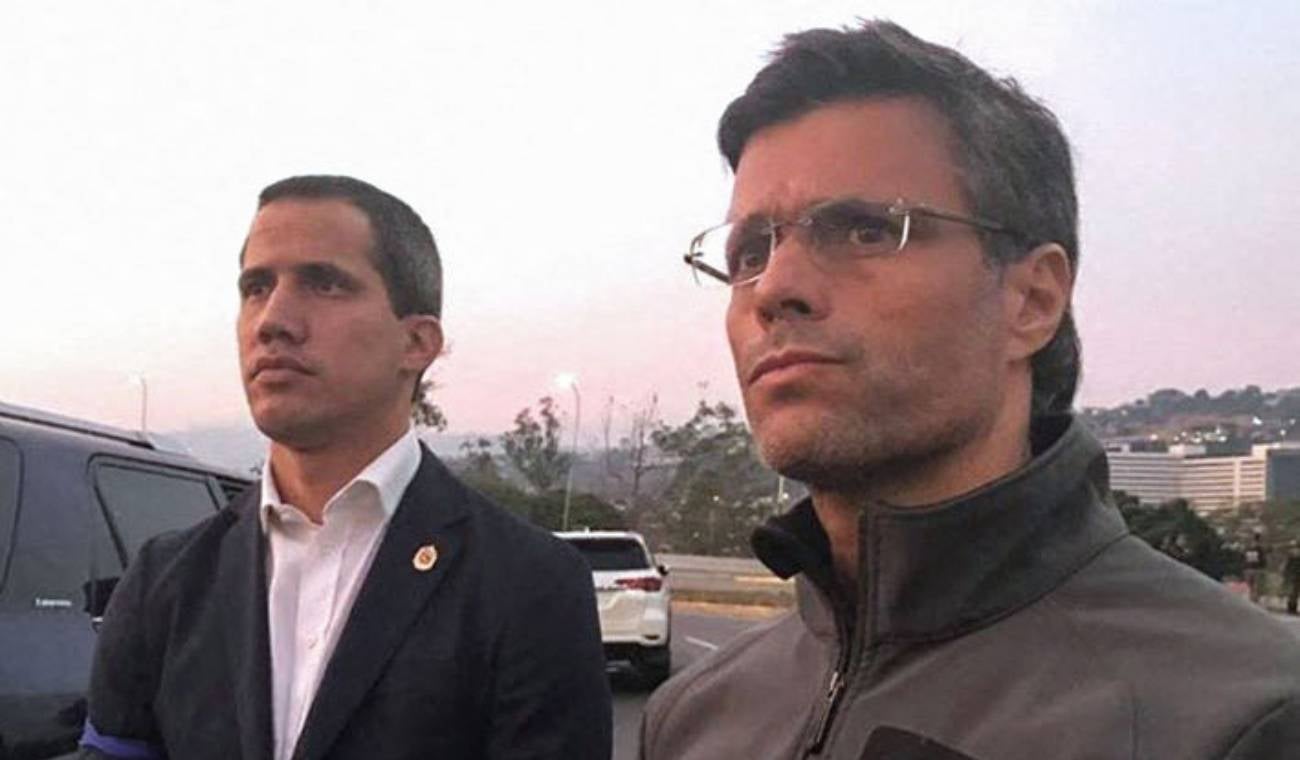Leopoldo López y Juan Guaidó