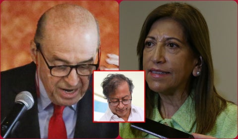 Álvaro Leyva, Gustavo Petro y Martha Lucía Zamora