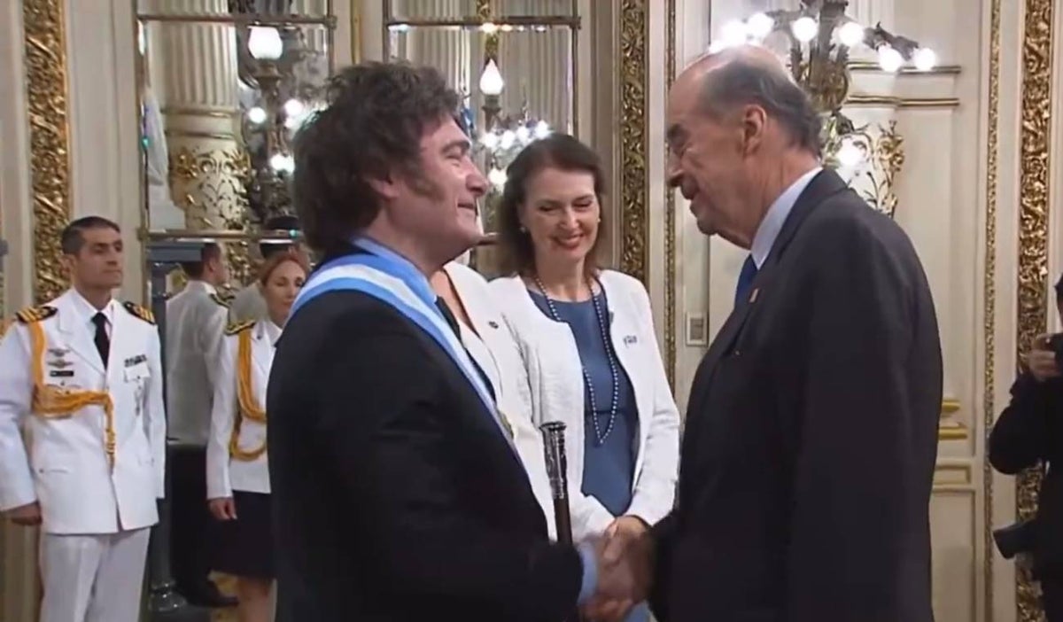 Javier Milei y Álvaro Leyva