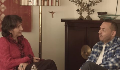 María Valencia Gaitán, directora del Centro Nacional de Memoria Histórica, y Daniel Mendoza Leal, creador de Matarife