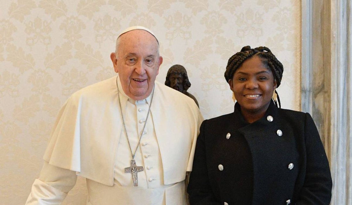 Papa Francisco y Francia Márquez
