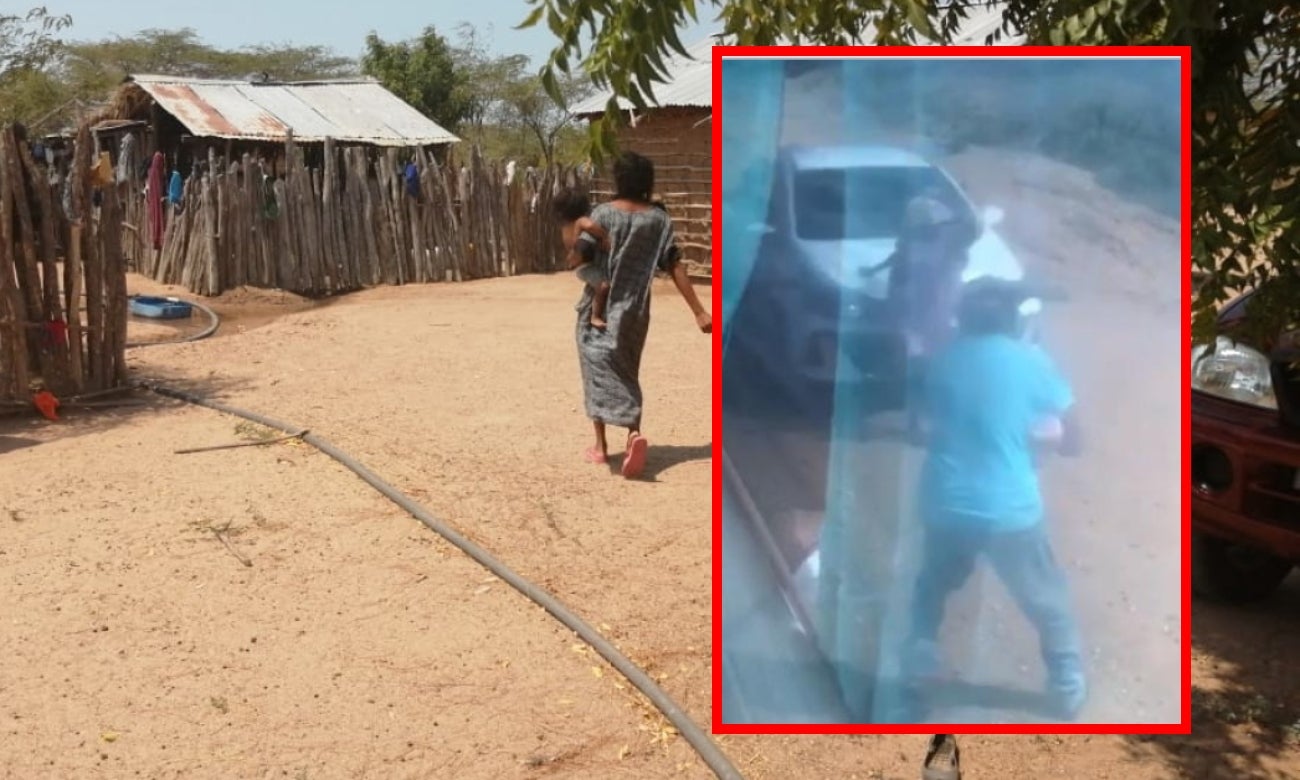 [Video] Turista atropelló a una abuelita wayuu que estaba en la vía pidiendo plata