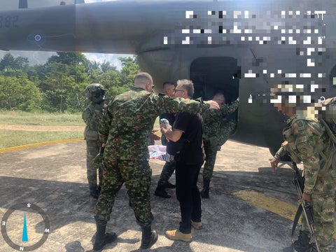 Robinson Piernagorda Sánchez funcionario de la UNP liberado