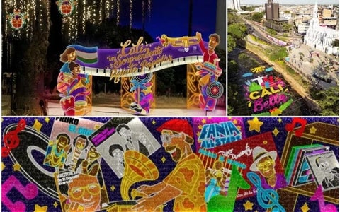 Luces de Navidad en Cali