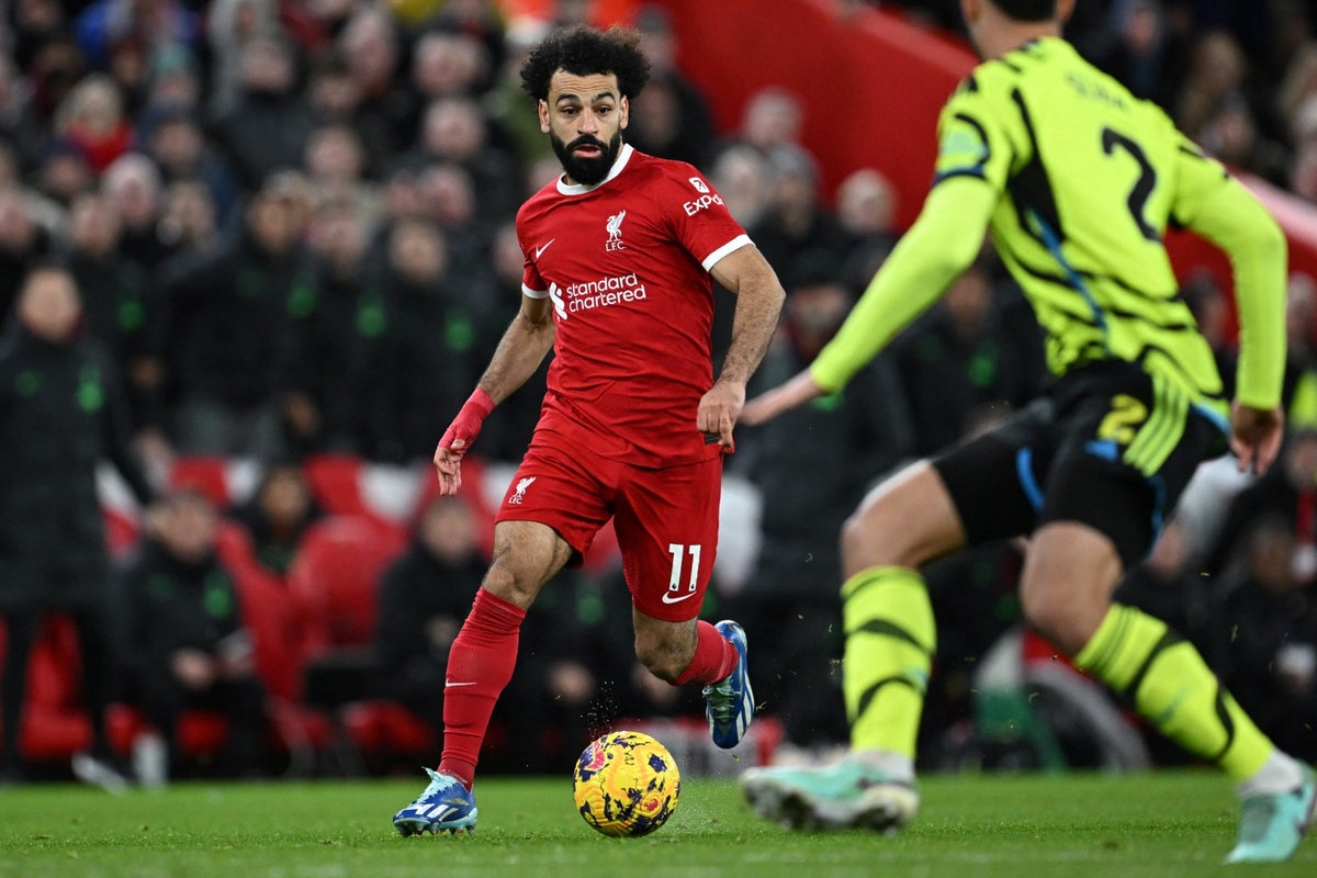 Salah en Liverpool vs Arsenal