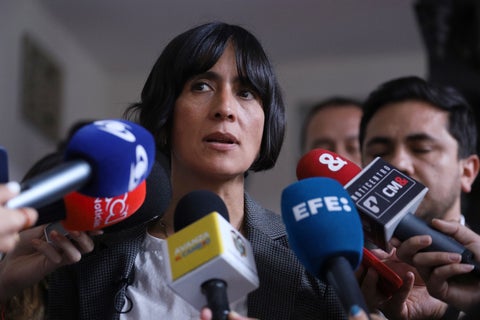 Ministra de Ambiente, Susana Muhamad en rueda de prensa