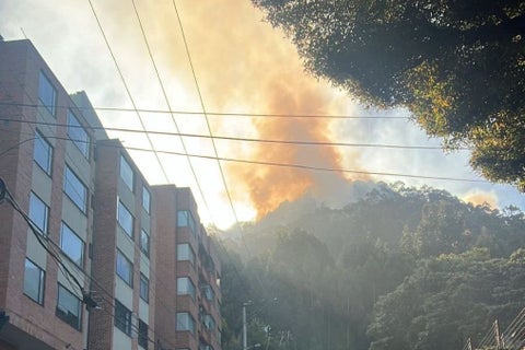 Calidad aire incendio Bogotá