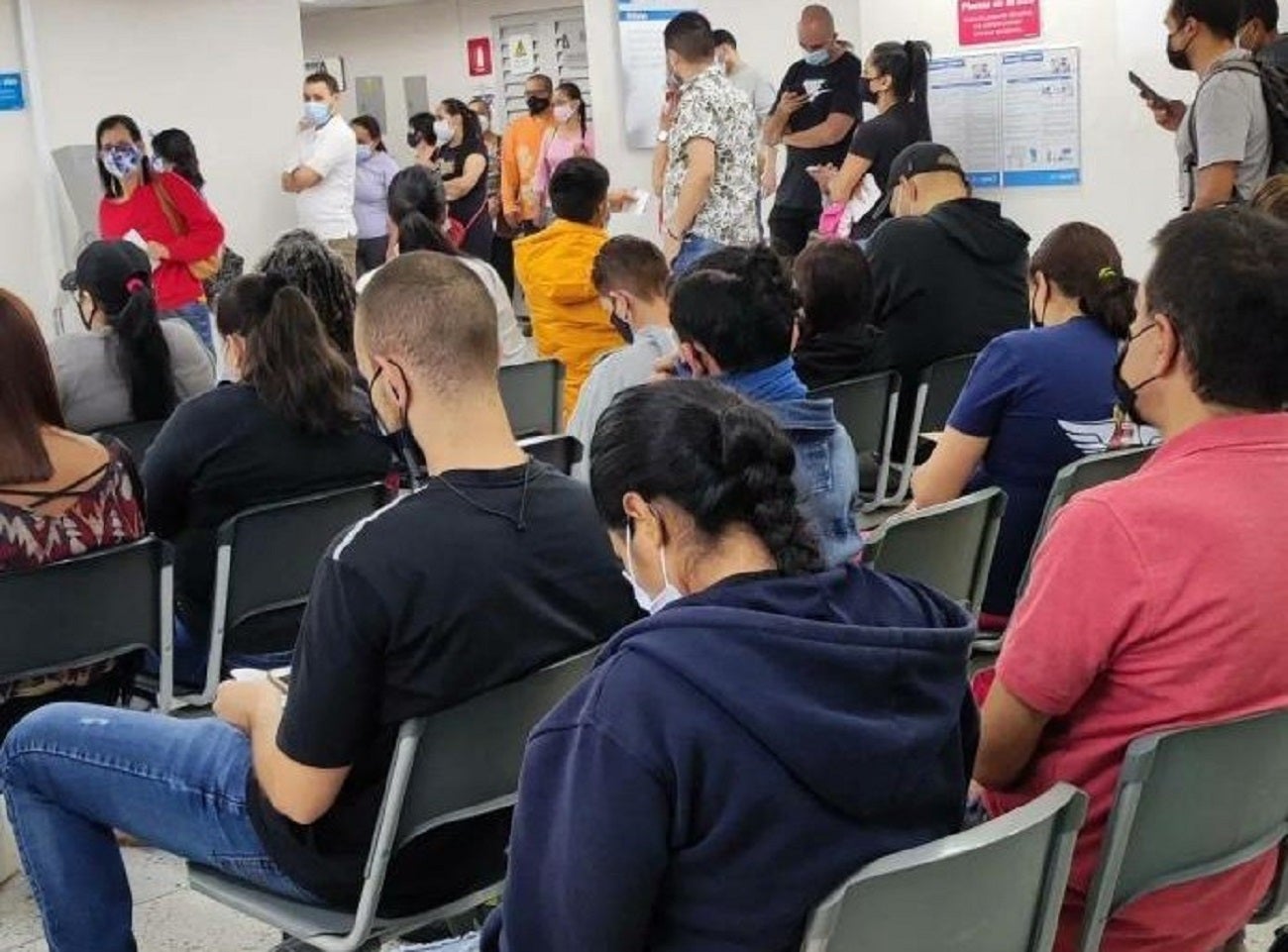 Pacientes en clínicas y hospitales de Medellín.