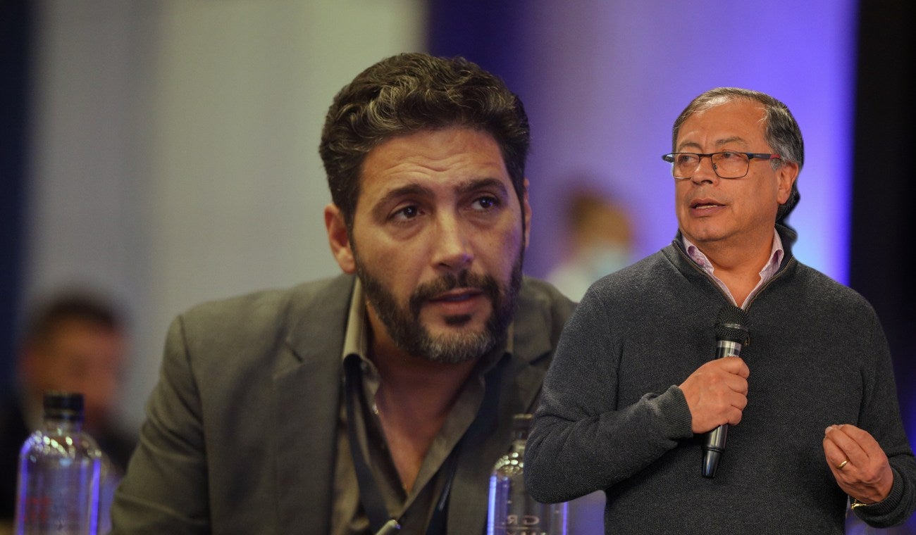 Agmeth Escaf y Gustavo Petro