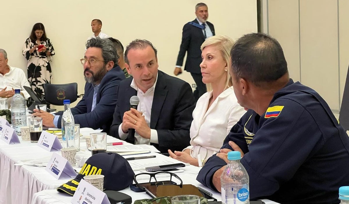 Alejandro Eder, en su primer consejo de seguridad como alcalde de Cali