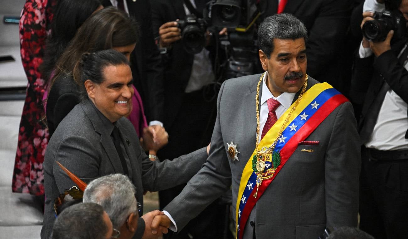 Álex Saab y Nicolás Maduro