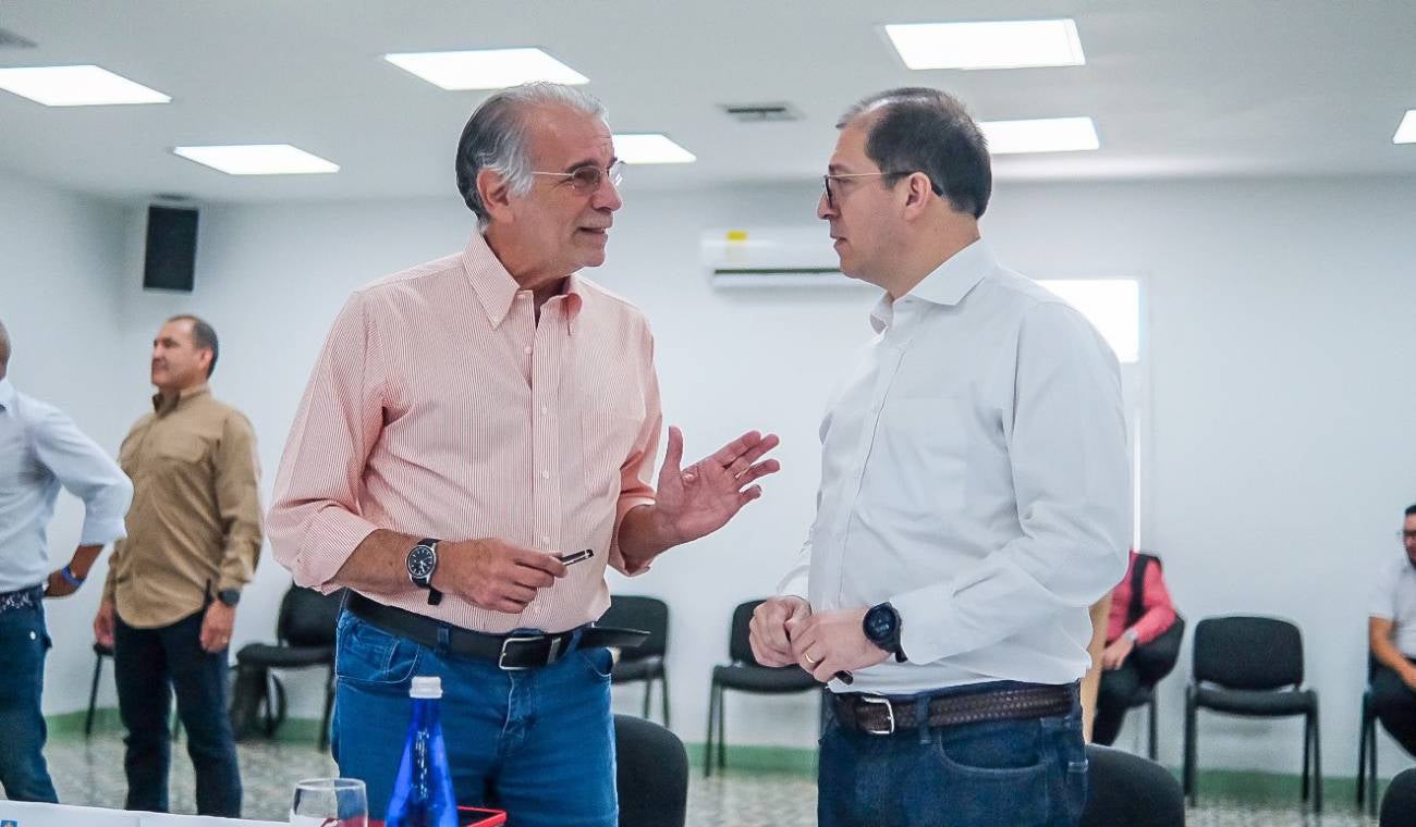 Eduardo Verano, gobernador del Atlántico, y Francisco Barbosa, fiscal general