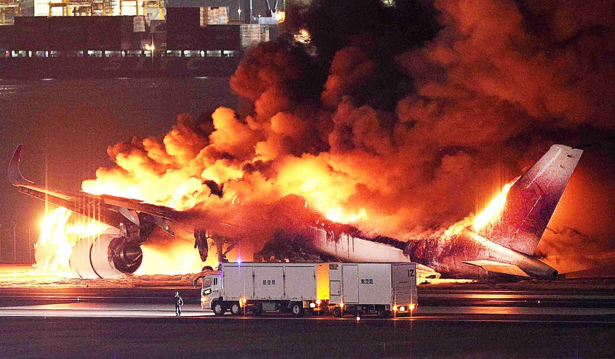 Accidente de avión en Japón