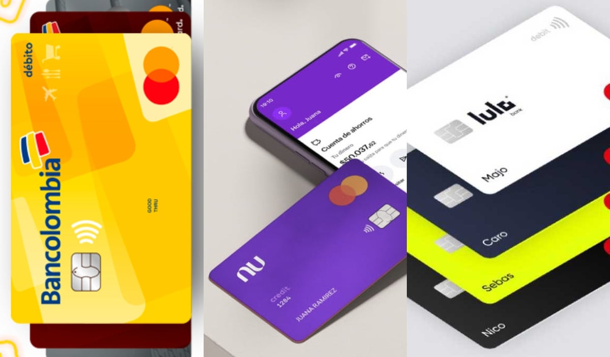 Bancolombia, Nu Bank y Lulo Bank