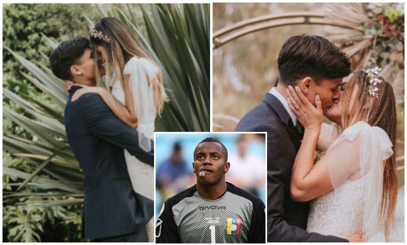 Exnovia de Wuilker Faríñez se casó con otro futbolista que jugó en Colombia