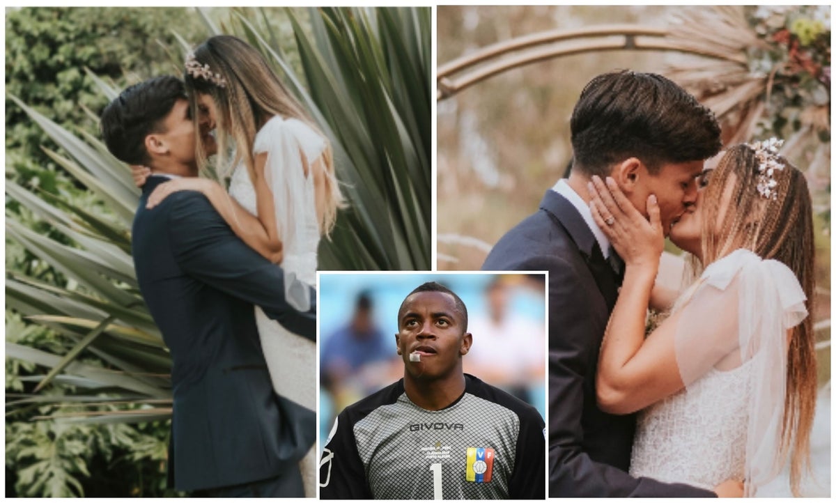 Exnovia de Wuilker Faríñez se casó con otro futbolista que jugó en Colombia