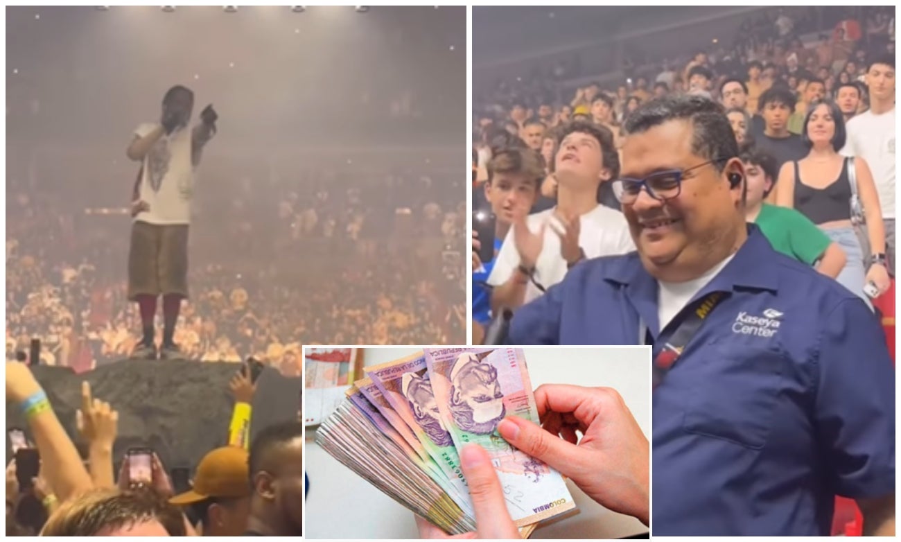 Cantante regaló $20 millones en efectivo en concierto VIDEO