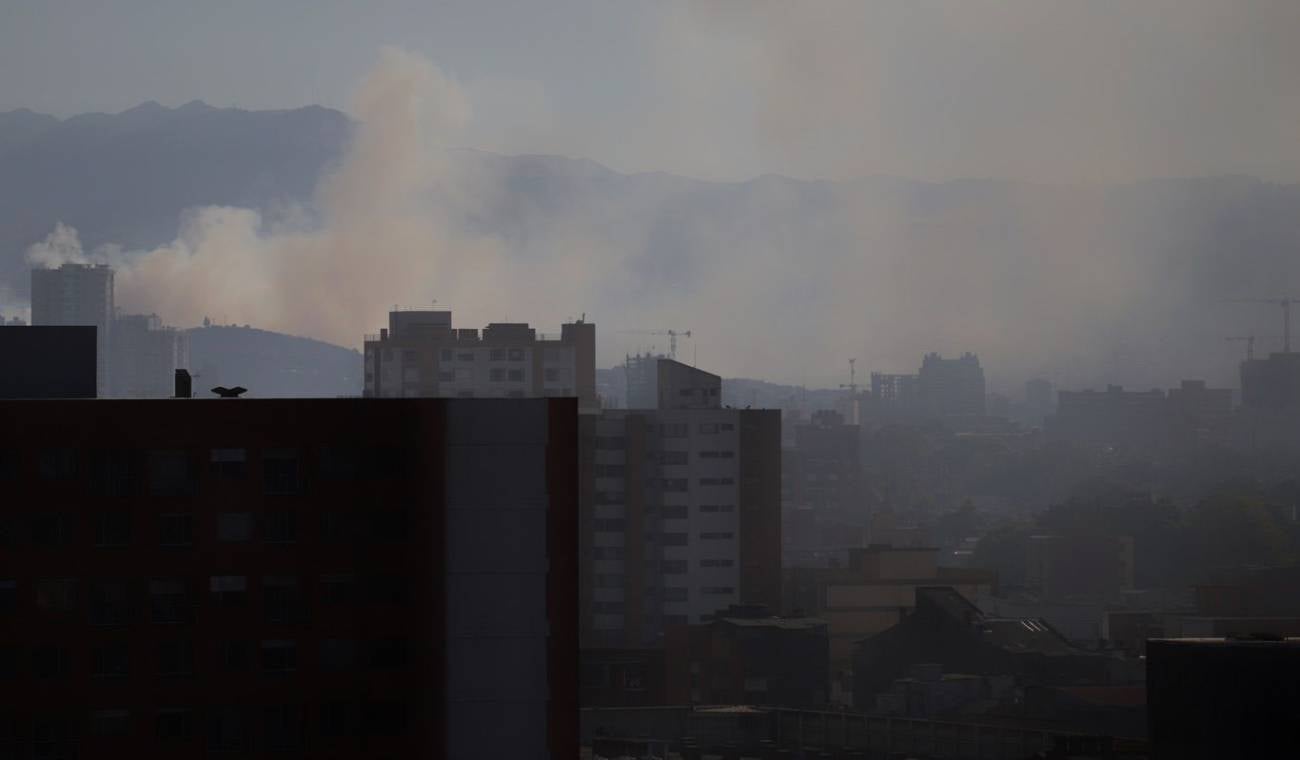 Calidad del aire en Bogotá por incendios forestales