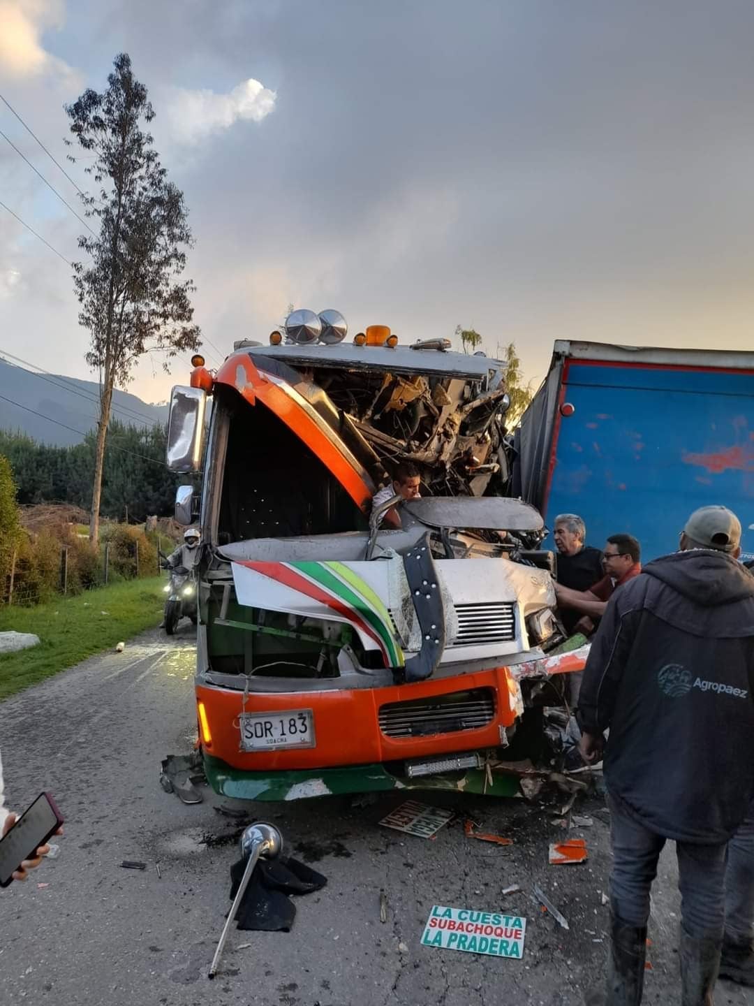 El accidente ocurrió cerca del denominado puente Piedra