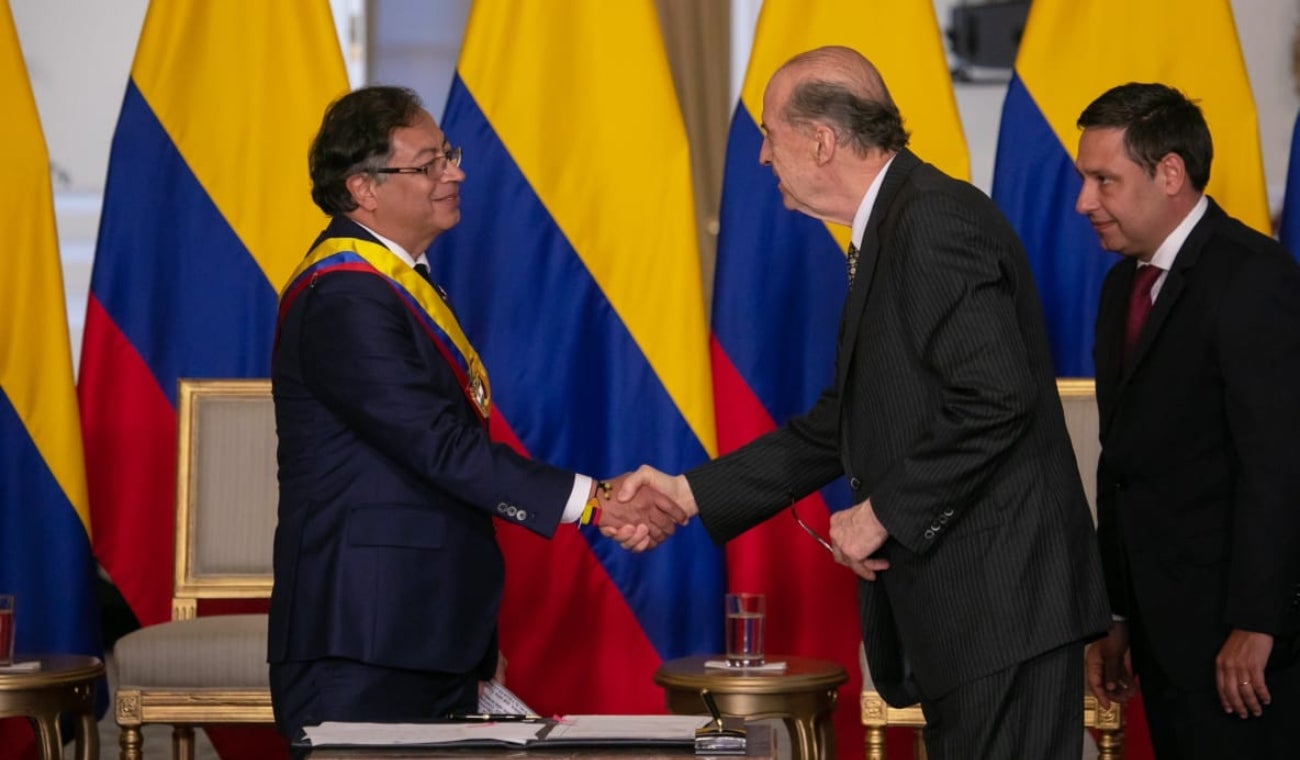 Canciller Leyva y Gustavo Petro