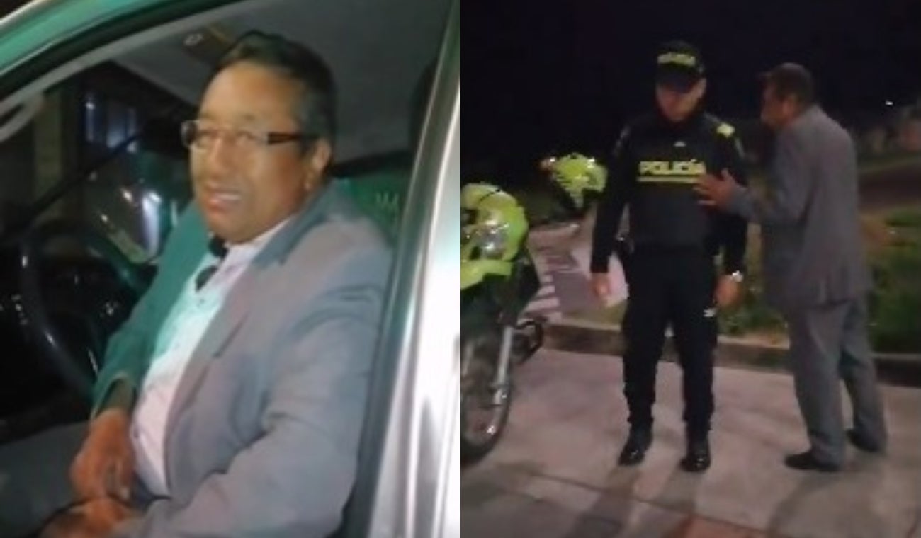 Conductor borracho en Bogotá