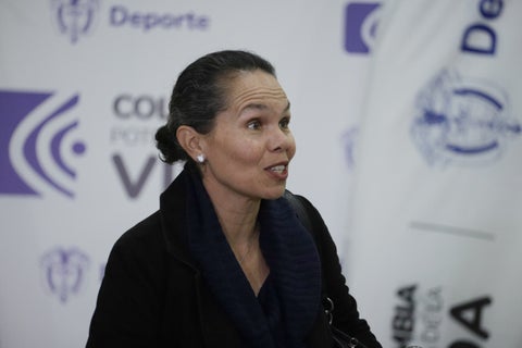 Ministra del Deporte, Astrid Bibiana Rodríguez