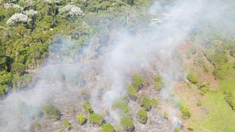 Incendios y lluvias golpean a Cundinamarca